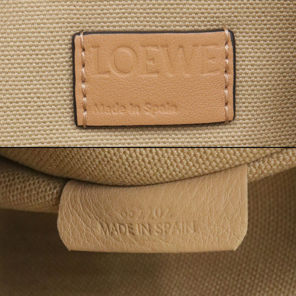 Loewe Patchwork Canvas Backpack Brown Beige - image 5